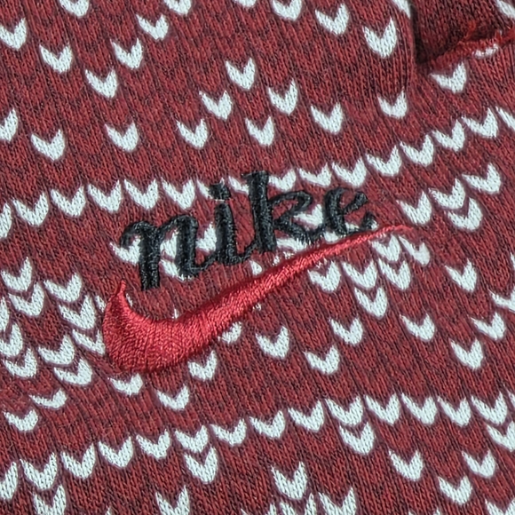 Nike Club Fleece Holiday Joggers M Red Men's - Picture 3 of 8